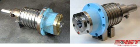 Mazak VTC spindle repair and rebuild_before and after