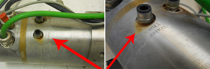 Loadpoint Spindle Repair and rebuild_coolant fittings leaking